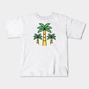 Summer Palm Trees Kids T-Shirt